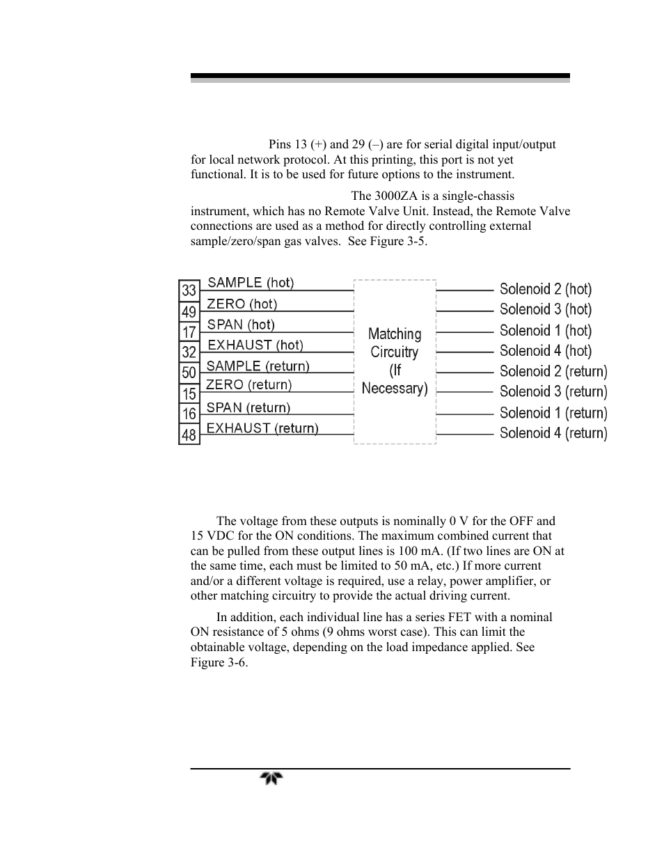 Teledyne 3000ZA-3X - Trace oxygen analyzer User Manual | Page 35 / 72