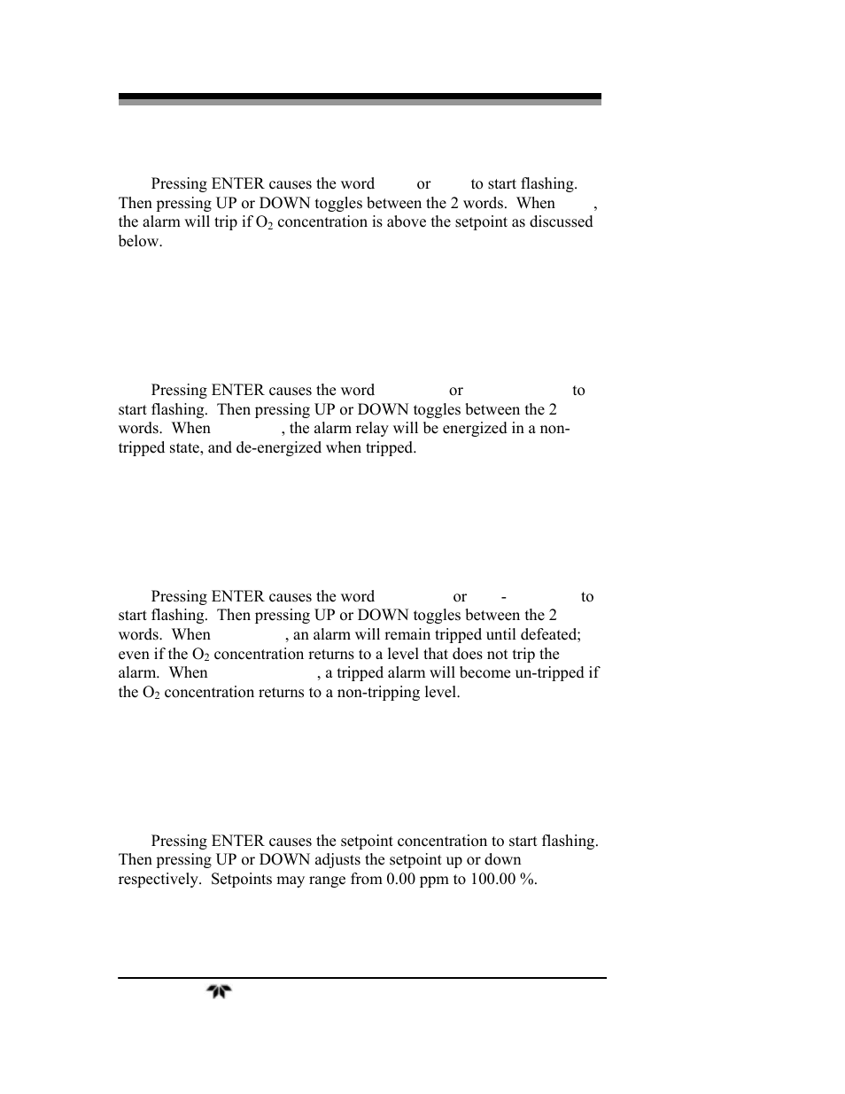 Teledyne 3000ZA-3X - Trace oxygen analyzer User Manual | Page 54 / 72