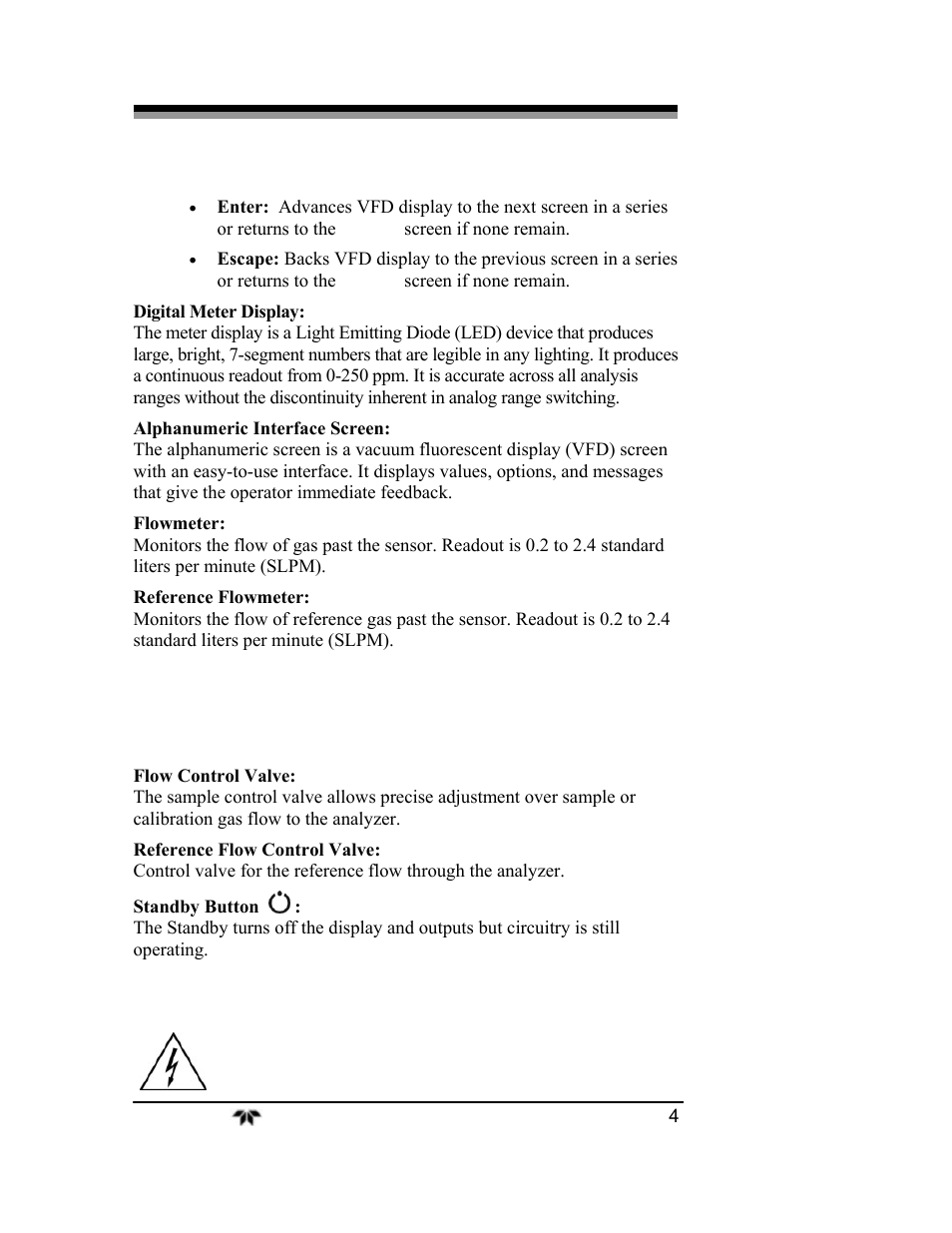 Teledyne 3000ZA2G - Zirconium oxide analyzer User Manual | Page 16 / 72