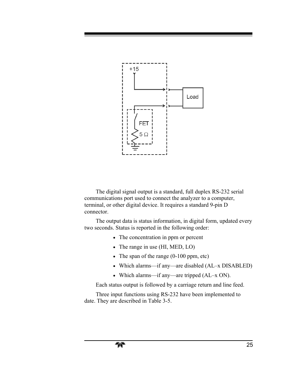 Teledyne 3000ZA2G - Zirconium oxide analyzer User Manual | Page 37 / 72