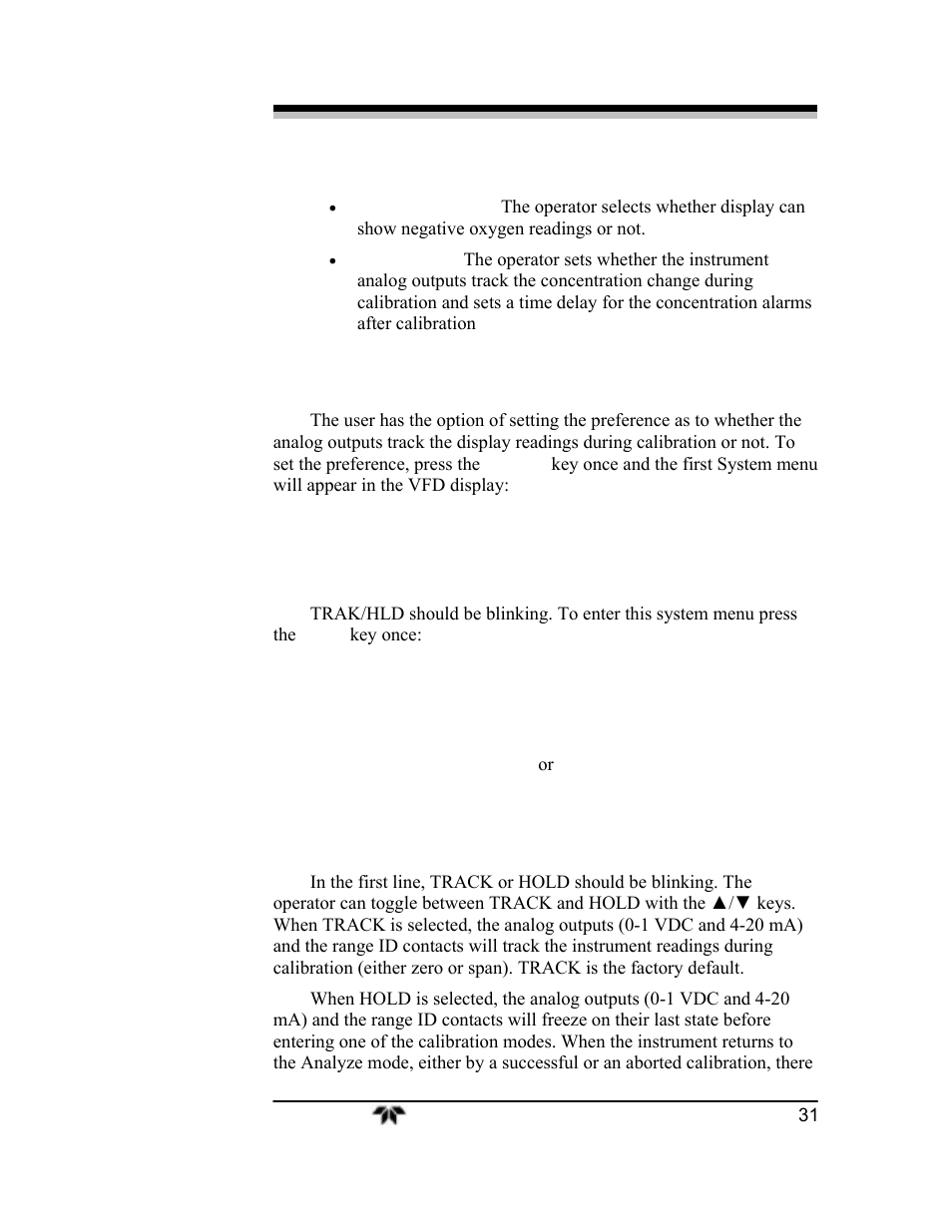 Teledyne 3000ZA2G - Zirconium oxide analyzer User Manual | Page 43 / 72