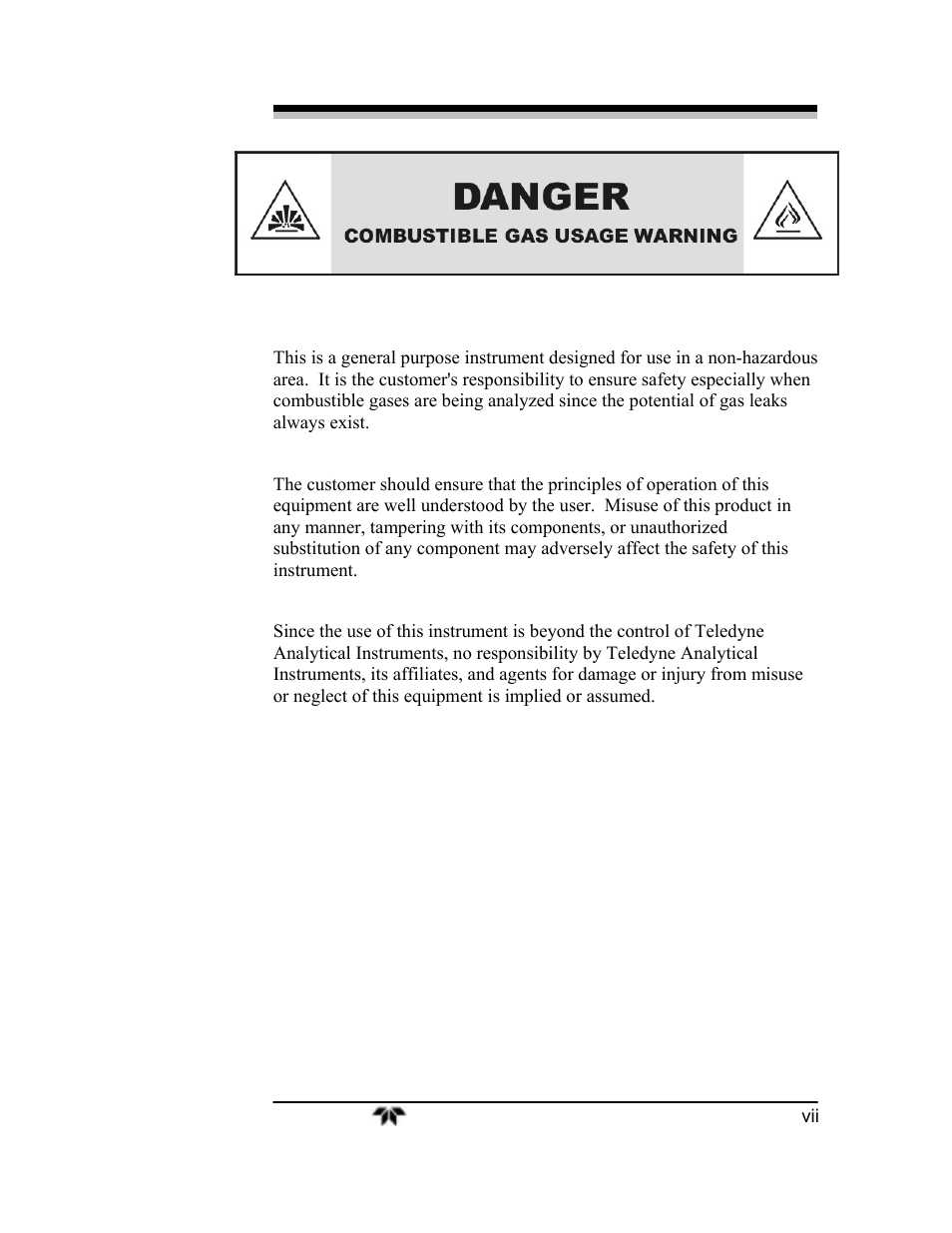 Teledyne 3000ZA2G - Zirconium oxide analyzer User Manual | Page 7 / 72