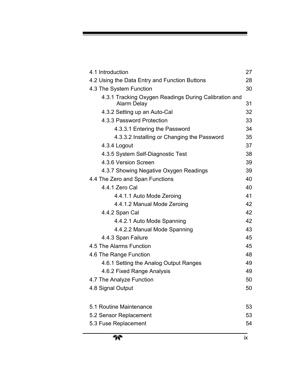 Teledyne 3000ZA2G - Zirconium oxide analyzer User Manual | Page 9 / 72