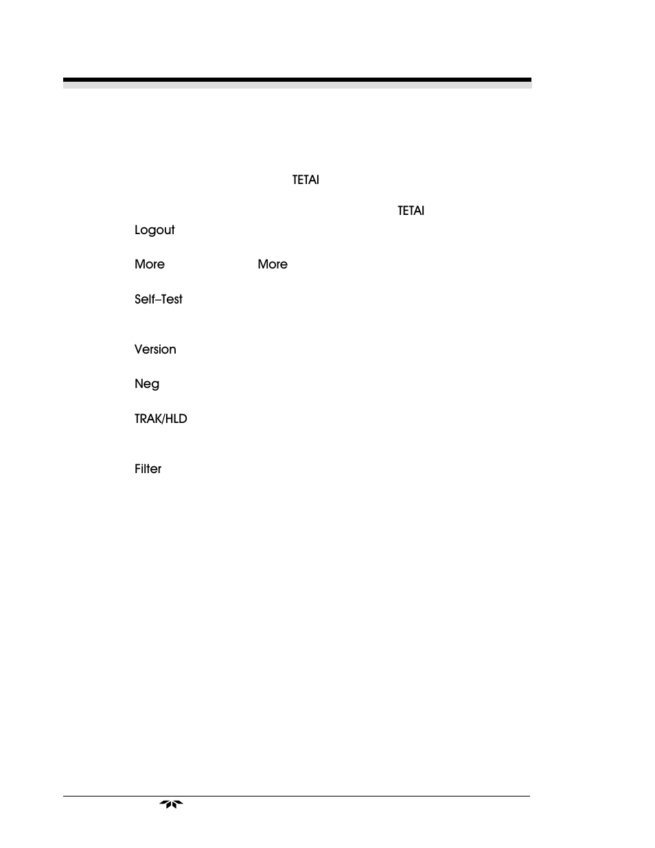 Teledyne 3000 Ultra Trace - PPB oxygen analyzer User Manual | Page 38 / 72