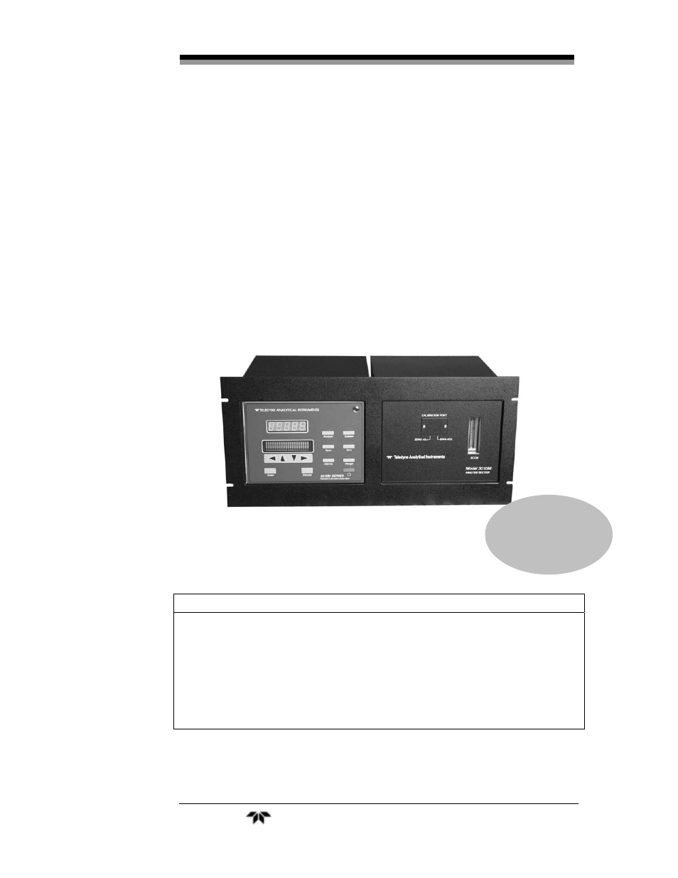 Teledyne 3010MA - Paramagnetic oxygen analyzer, includes 0-100% range User Manual | 88 pages