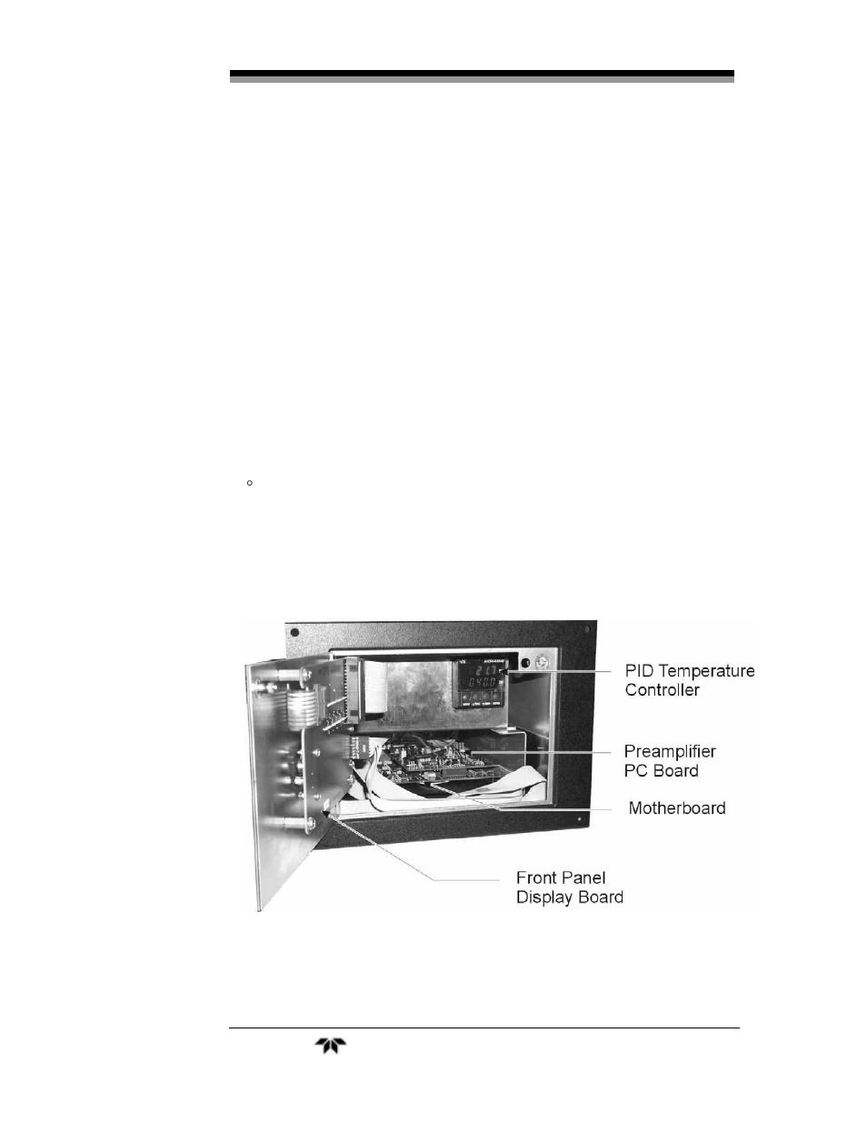 3 oven and temperature controller | Teledyne 3010MA - Paramagnetic oxygen analyzer, includes 0-100% range User Manual | Page 74 / 88