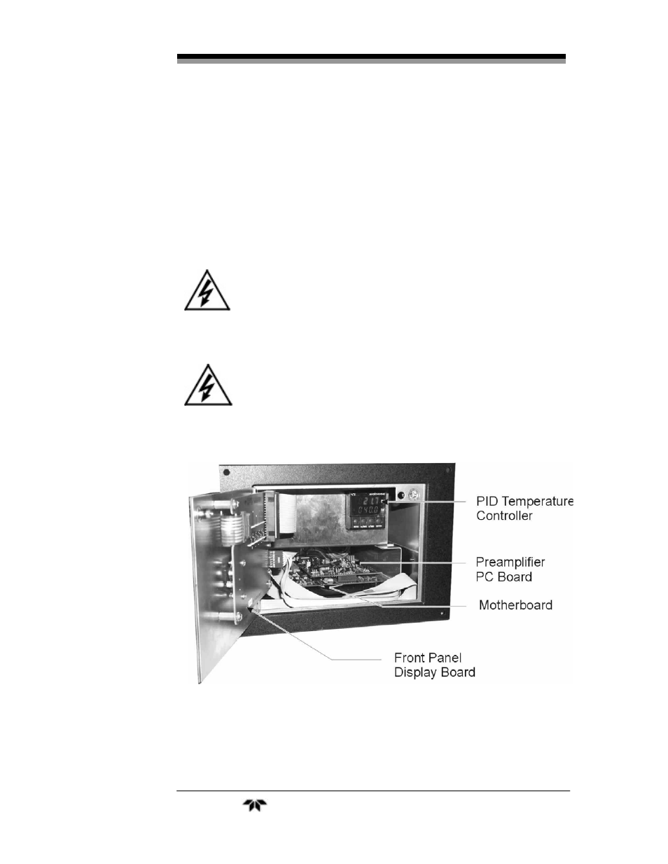 4 major internal components | Teledyne 3010MA – Paramagnetic oxygen analyzer, no 0-100% range – (superceded) User Manual | Page 61 / 88