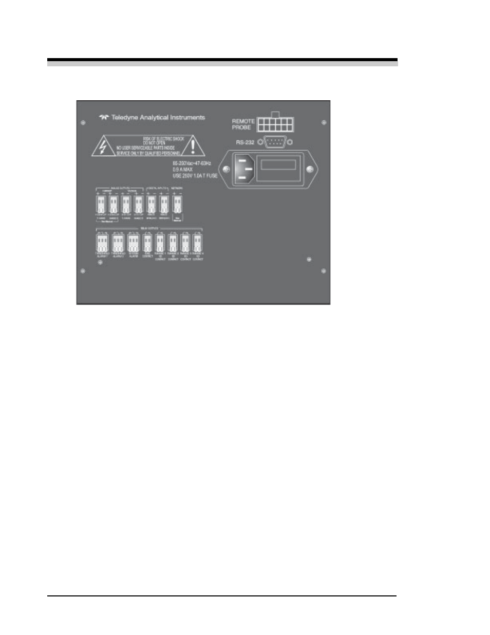 Teledyne 3010PA - Split architecture percent oxygen analyzer User Manual | Page 15 / 105