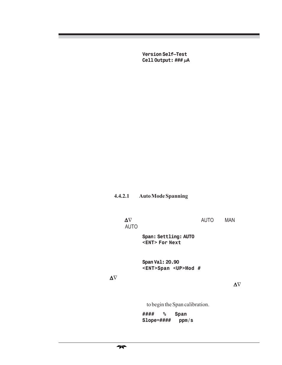 Teledyne 3010PAC - Split architecture percent oxygen analyzer (EU - CENELEC) User Manual | Page 45 / 88