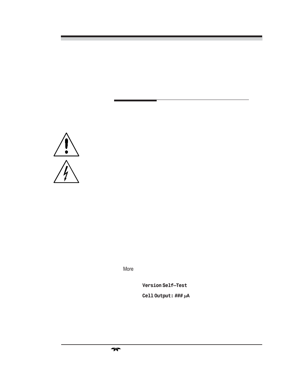 Maintenance | Teledyne 3010PAC - Split architecture percent oxygen analyzer (EU - CENELEC) User Manual | Page 73 / 88