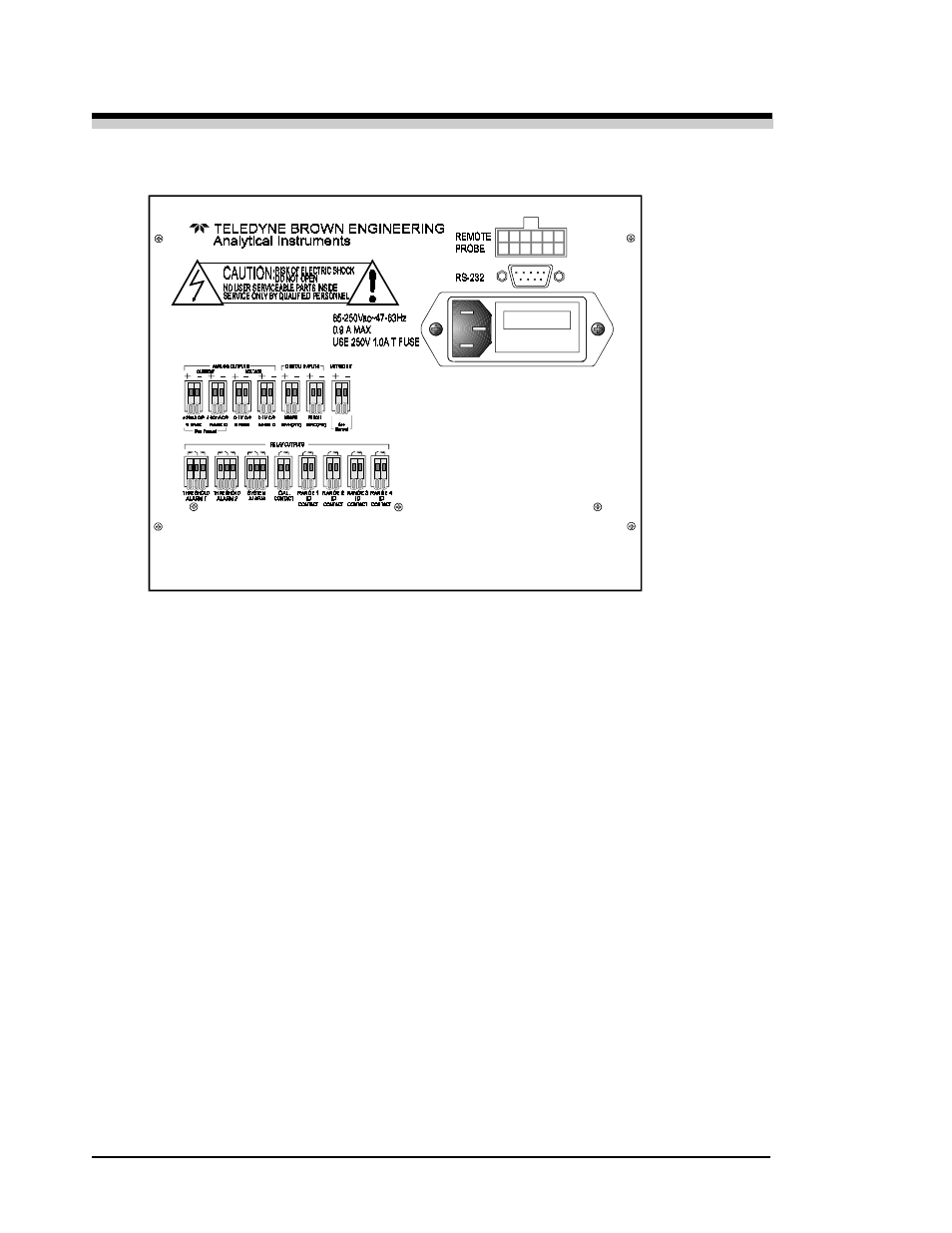 Teledyne 3010TA - Split architecture trace oxygen analyzer User Manual | Page 16 / 101