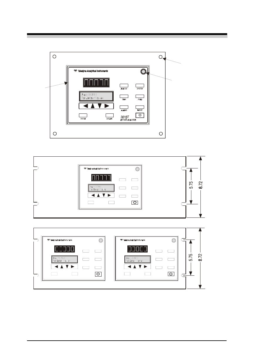 Teledyne 3010TA - Split architecture trace oxygen analyzer User Manual | Page 24 / 101
