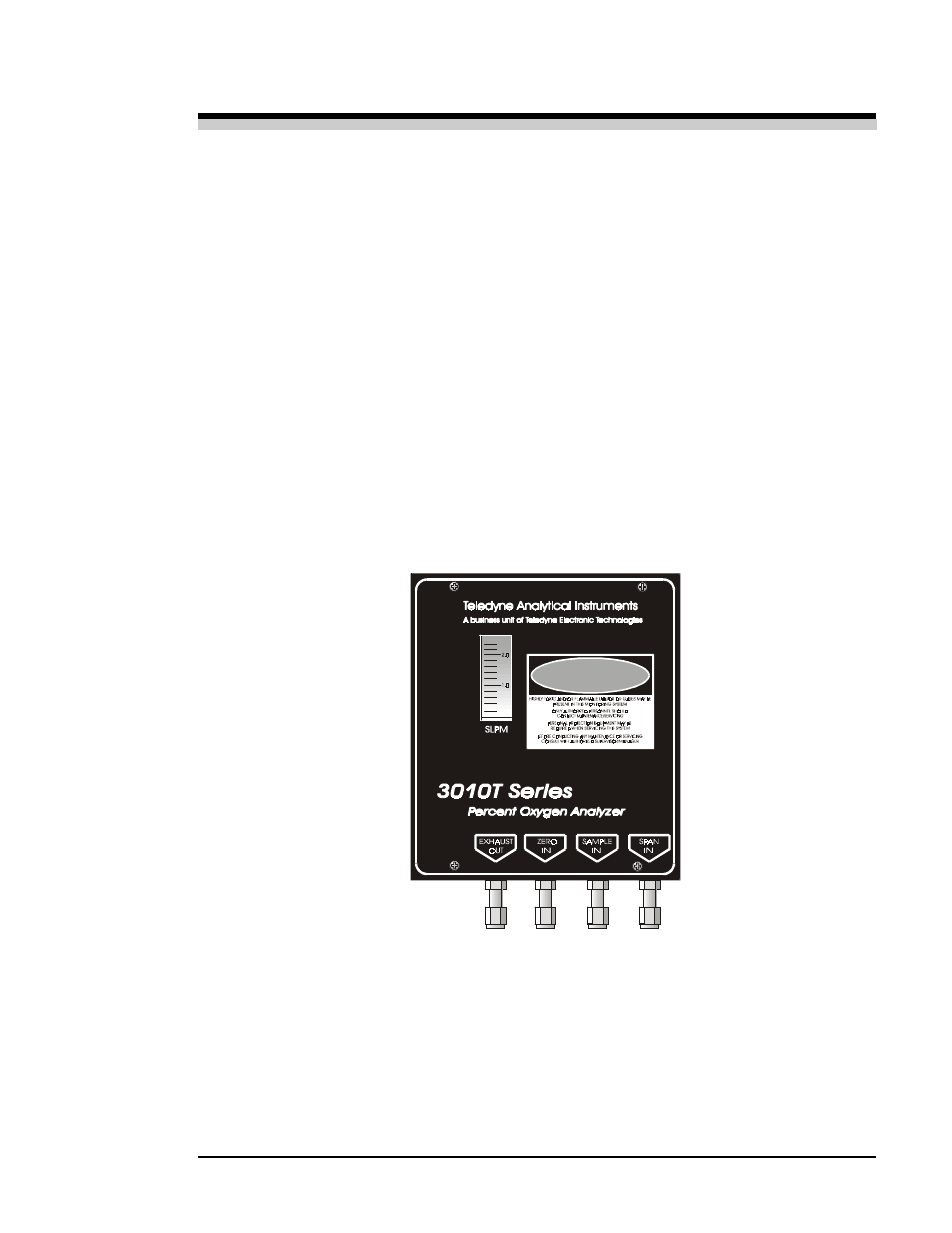 Teledyne 3010TA - Split architecture trace oxygen analyzer User Manual | Page 75 / 101