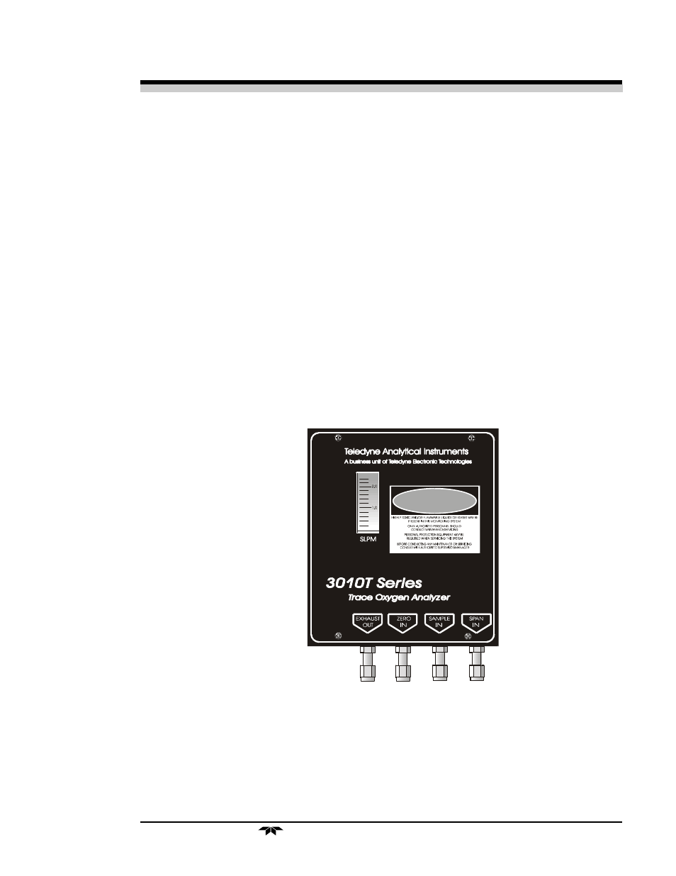 Part ii: 3-3 | Teledyne 3010TB - Split architecture trace oxygen analyzer User Manual | Page 71 / 102