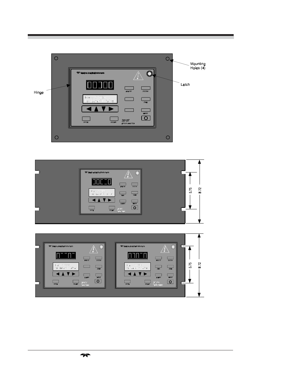 Teledyne 3010TAC - Split architecture trace oxygen analyzer (EU - CENELEC) User Manual | Page 24 / 90