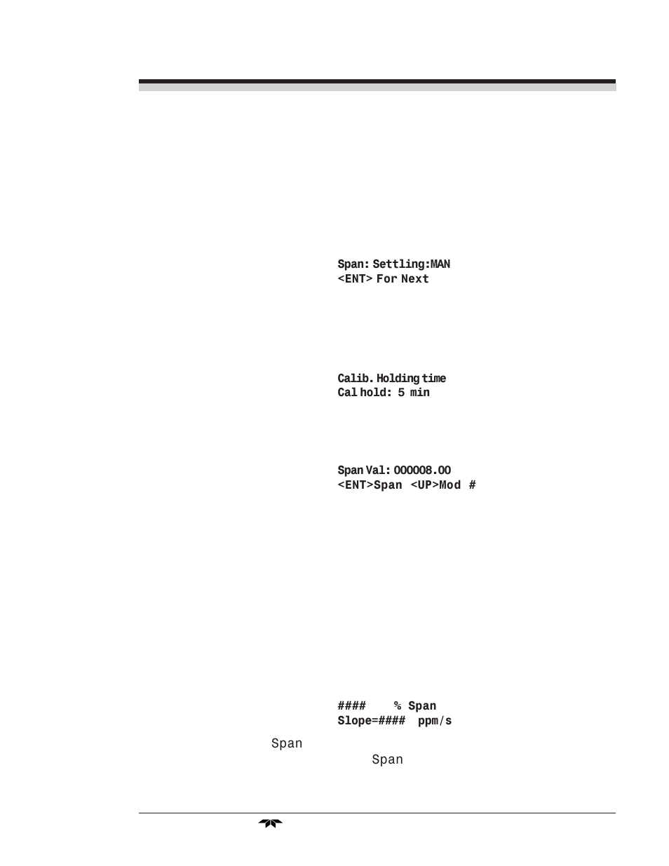 Teledyne 3010TAC - Split architecture trace oxygen analyzer (EU - CENELEC) User Manual | Page 49 / 90