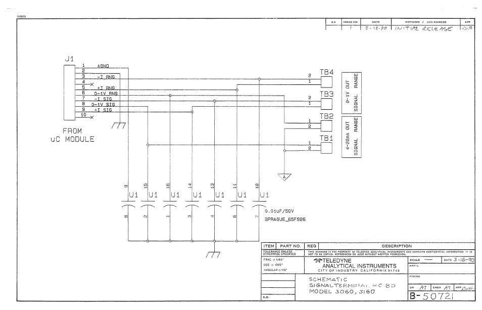 Teledyne 3060e - Ultra Trace oxygen analyzer User Manual | Page 162 / 167