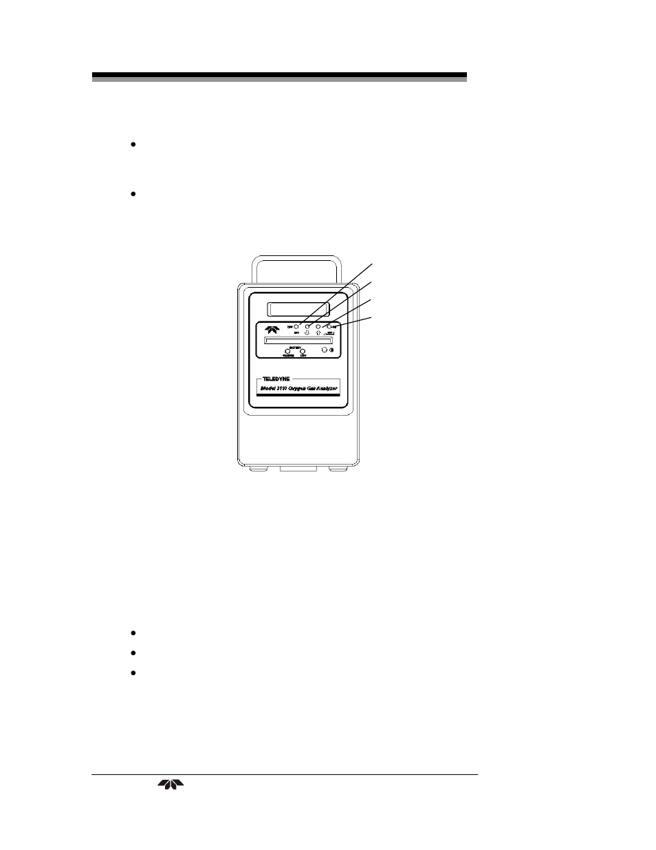Teledyne 3110 – Portable Trace/Percent Oxygen Analyzer, FM-approved configuration User Manual | Page 24 / 45