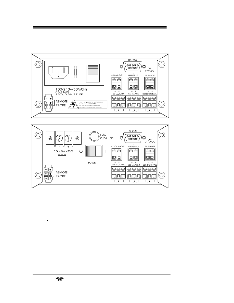 Teledyne 3190Z - Zirconium oxide trace oxygen analyzer User Manual | Page 12 / 35