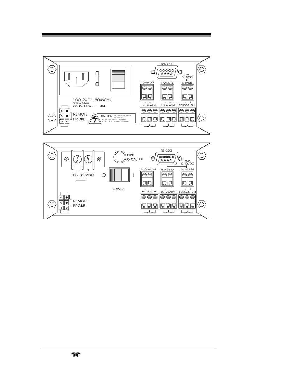 Teledyne 3190Z - Zirconium oxide trace oxygen analyzer User Manual | Page 22 / 35