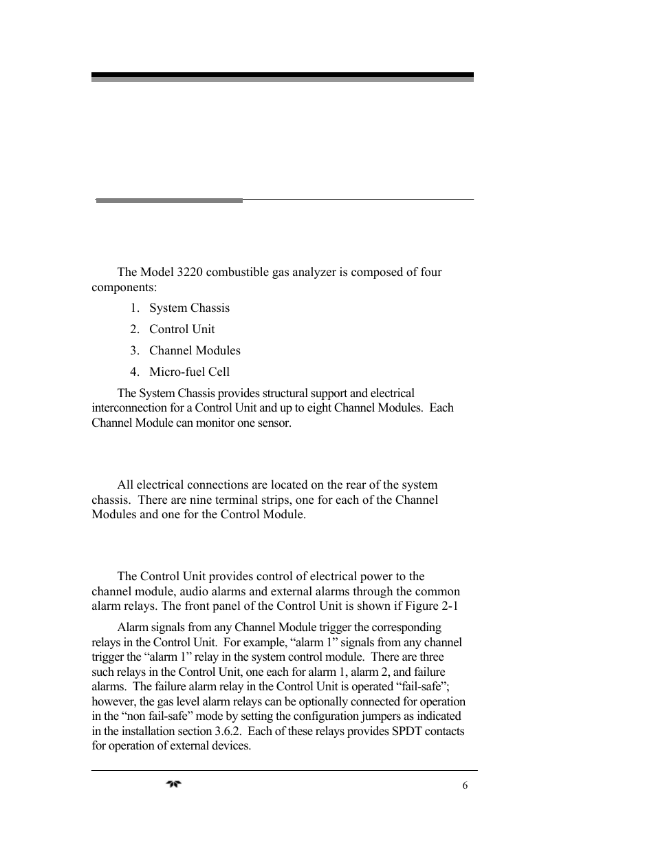 Operational theory | Teledyne 3220 - Multi-channel oxygen monitor system User Manual | Page 20 / 58
