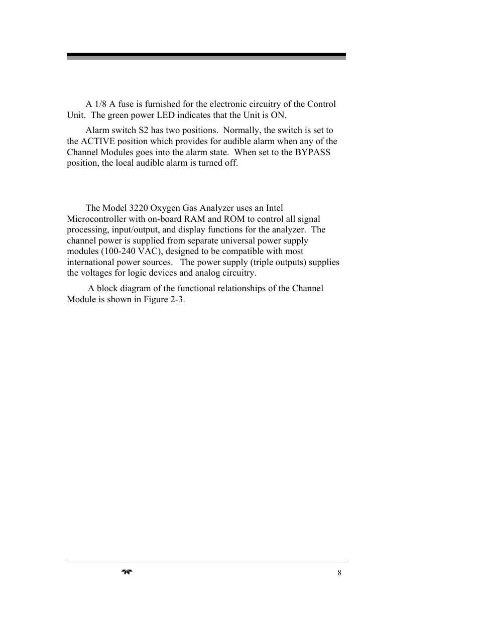 Teledyne 3220 - Multi-channel oxygen monitor system User Manual | Page 22 / 58