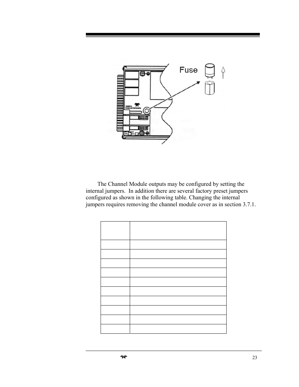 Teledyne 3220 - Multi-channel oxygen monitor system User Manual | Page 37 / 58