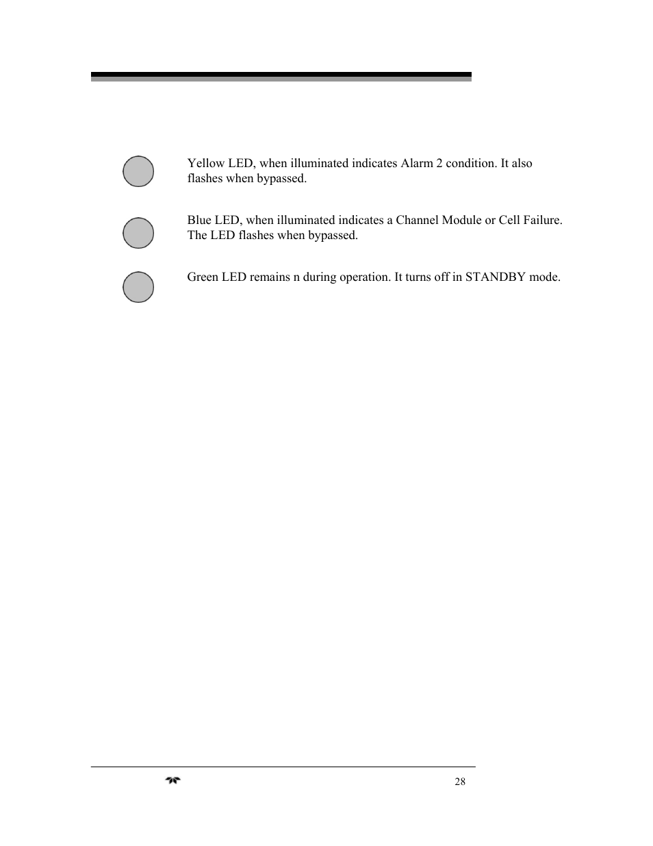 Teledyne 3220 - Multi-channel oxygen monitor system User Manual | Page 42 / 58