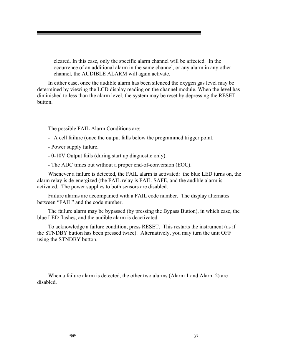 Teledyne 3220 - Multi-channel oxygen monitor system User Manual | Page 51 / 58