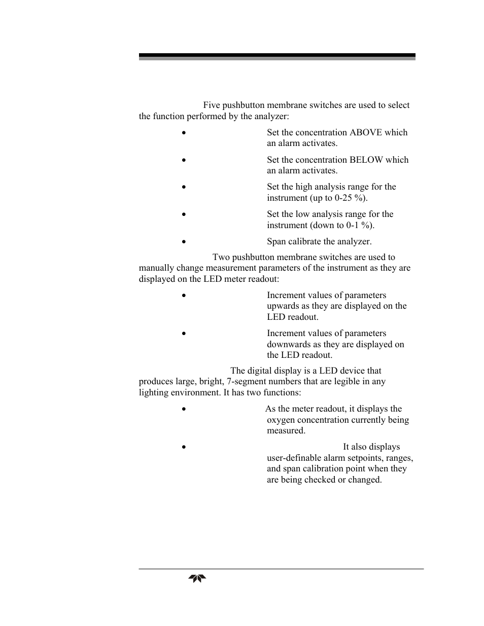 Teledyne 3290 - OEM percent oxygen analyzer User Manual | Page 13 / 47