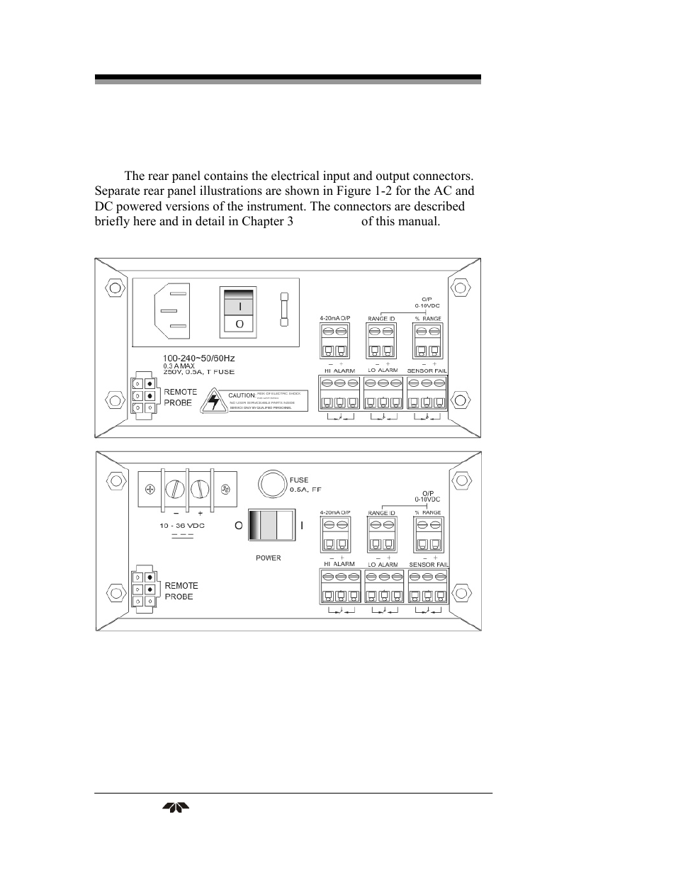 Teledyne 3290 - OEM percent oxygen analyzer User Manual | Page 14 / 47