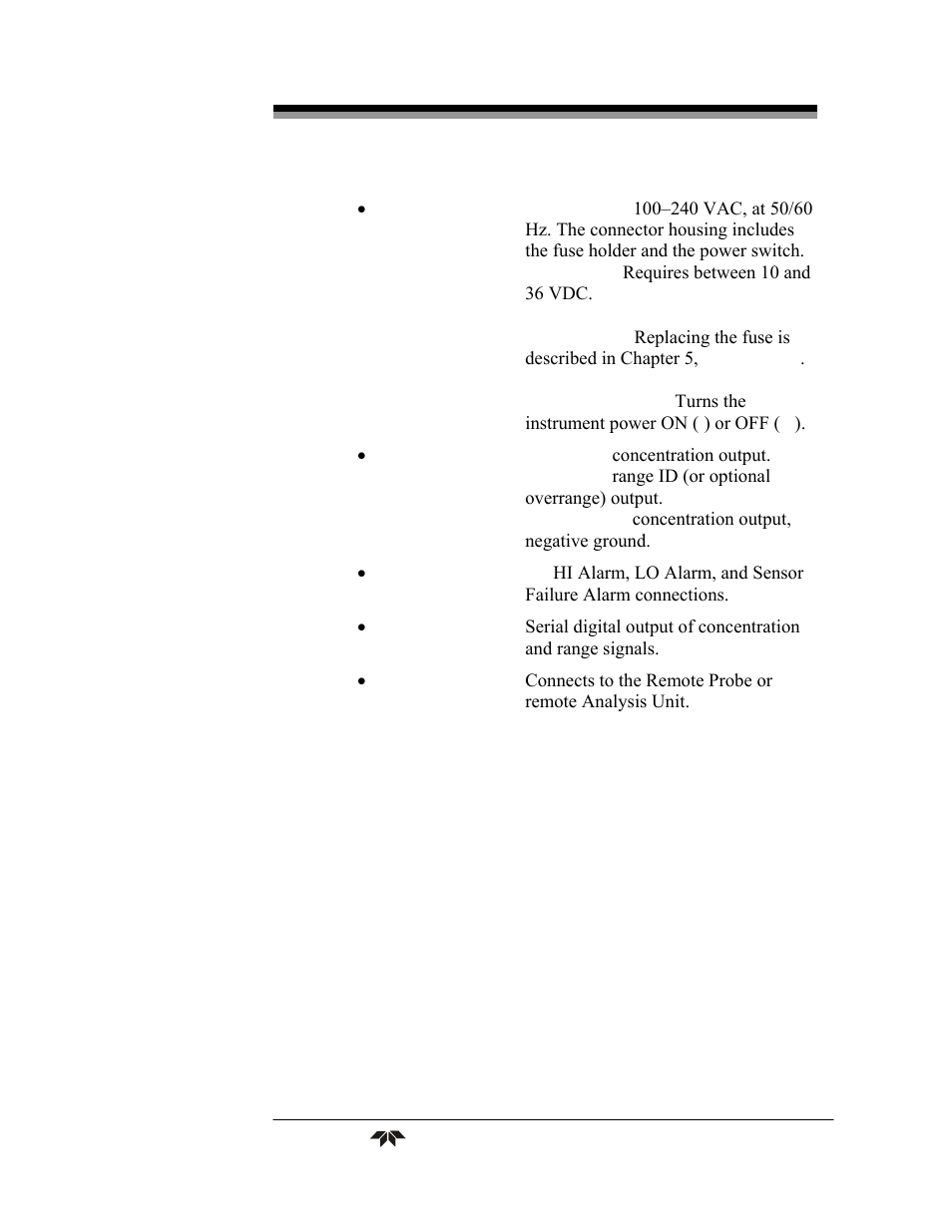 Teledyne 3290 - OEM percent oxygen analyzer User Manual | Page 15 / 47