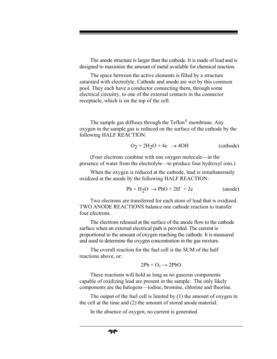 Teledyne 3290 - OEM percent oxygen analyzer User Manual | Page 19 / 47