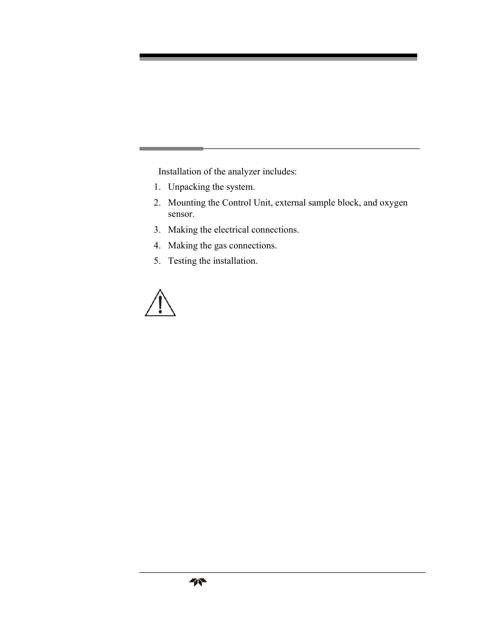 Installation | Teledyne 3290 - OEM percent oxygen analyzer User Manual | Page 25 / 47