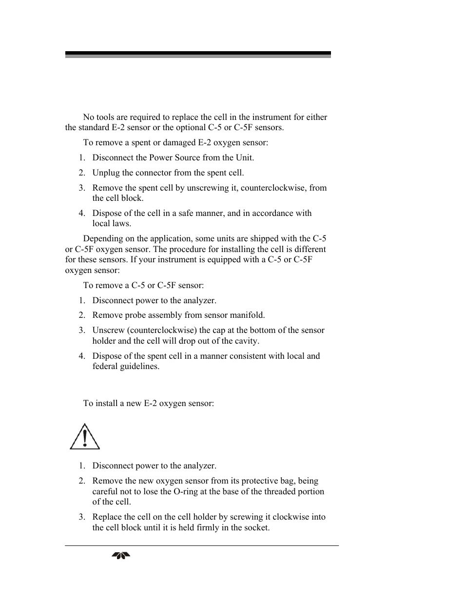 Teledyne 3290 - OEM percent oxygen analyzer User Manual | Page 42 / 47