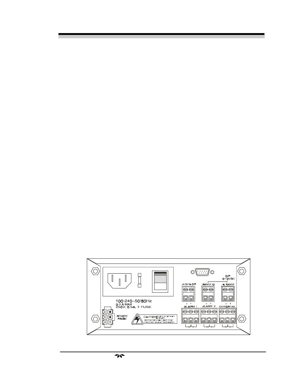 Teledyne 3300PB - Low cost percent oxygen analyzer User Manual | Page 9 / 41