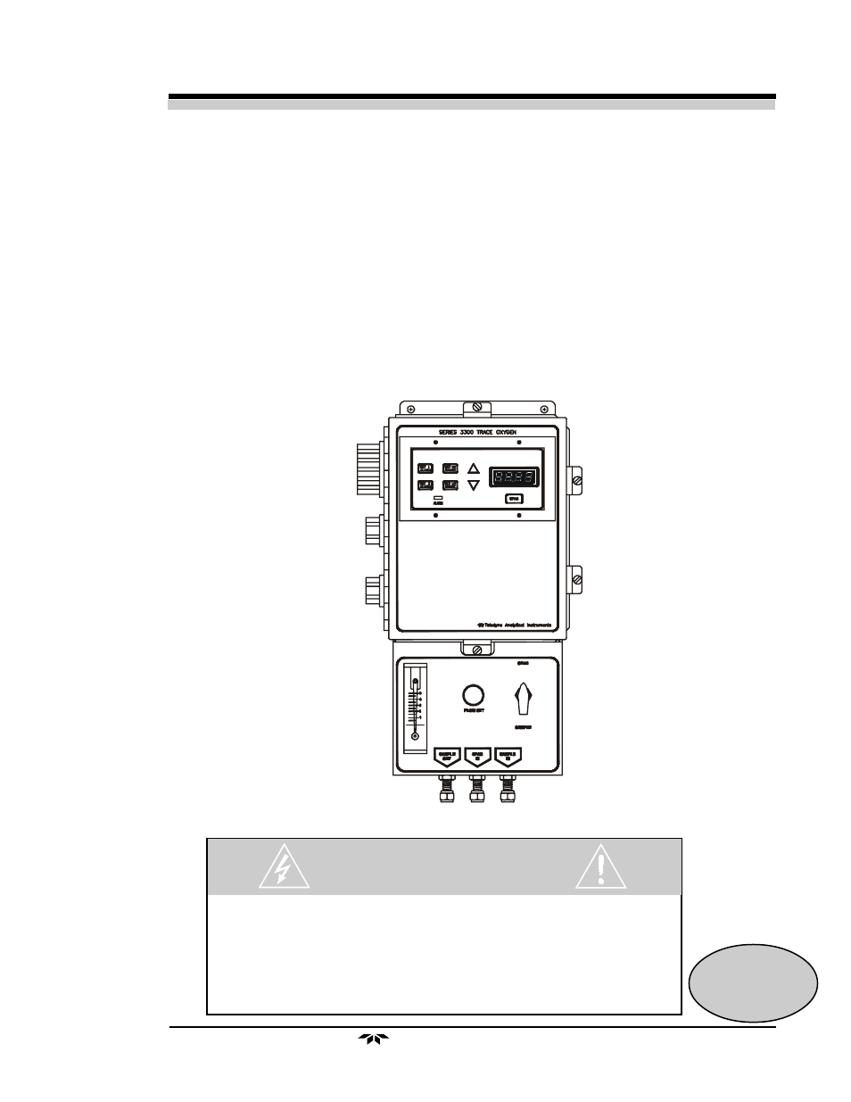 Teledyne 3300TB - Low cost trace oxygen analyzer User Manual | 43 pages