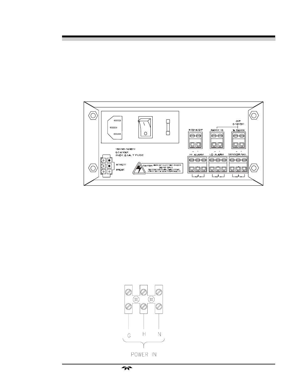 Teledyne 3300TB - Low cost trace oxygen analyzer User Manual | Page 19 / 43