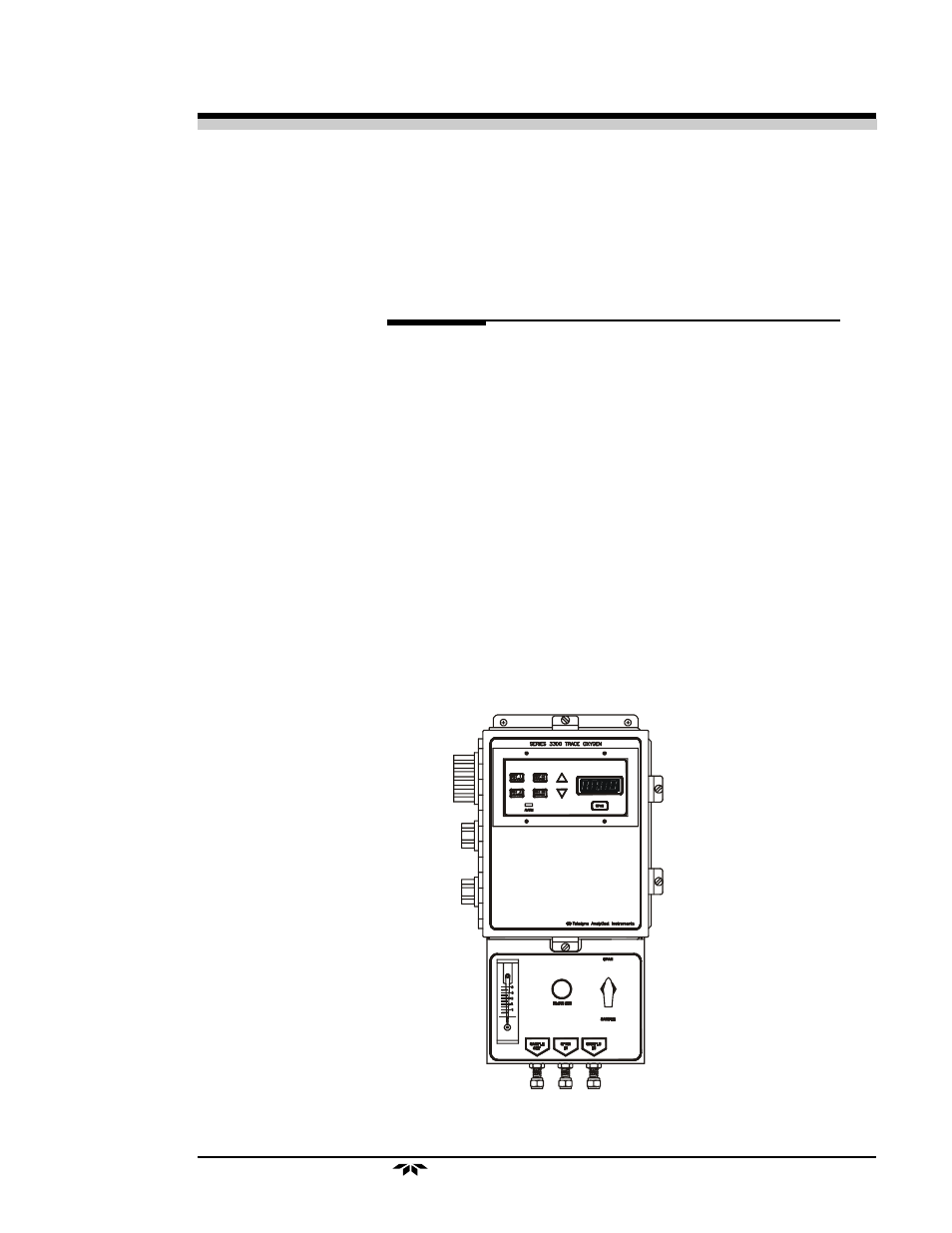 Teledyne 3300TB - Low cost trace oxygen analyzer User Manual | Page 25 / 43