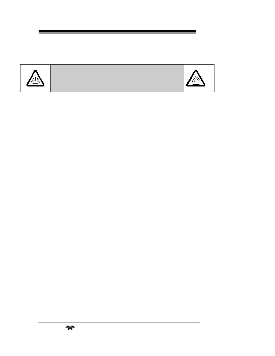 Danger | Teledyne 3300ZB - Low-cost Zirconium Oxide Oxygen Analyzer User Manual | Page 8 / 37