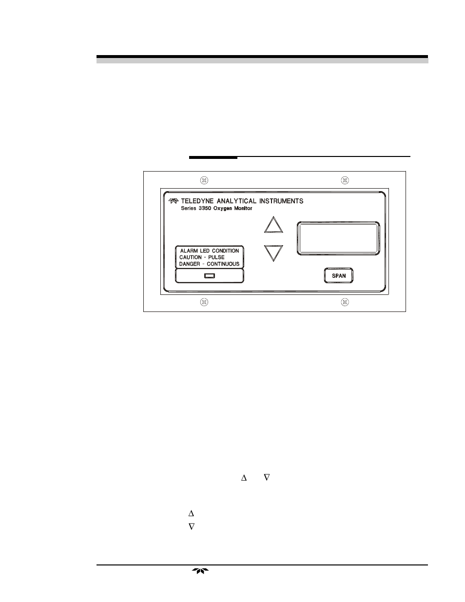 Teledyne 3350 - Microprocessor based control room monitor for personnel safety User Manual | Page 29 / 43