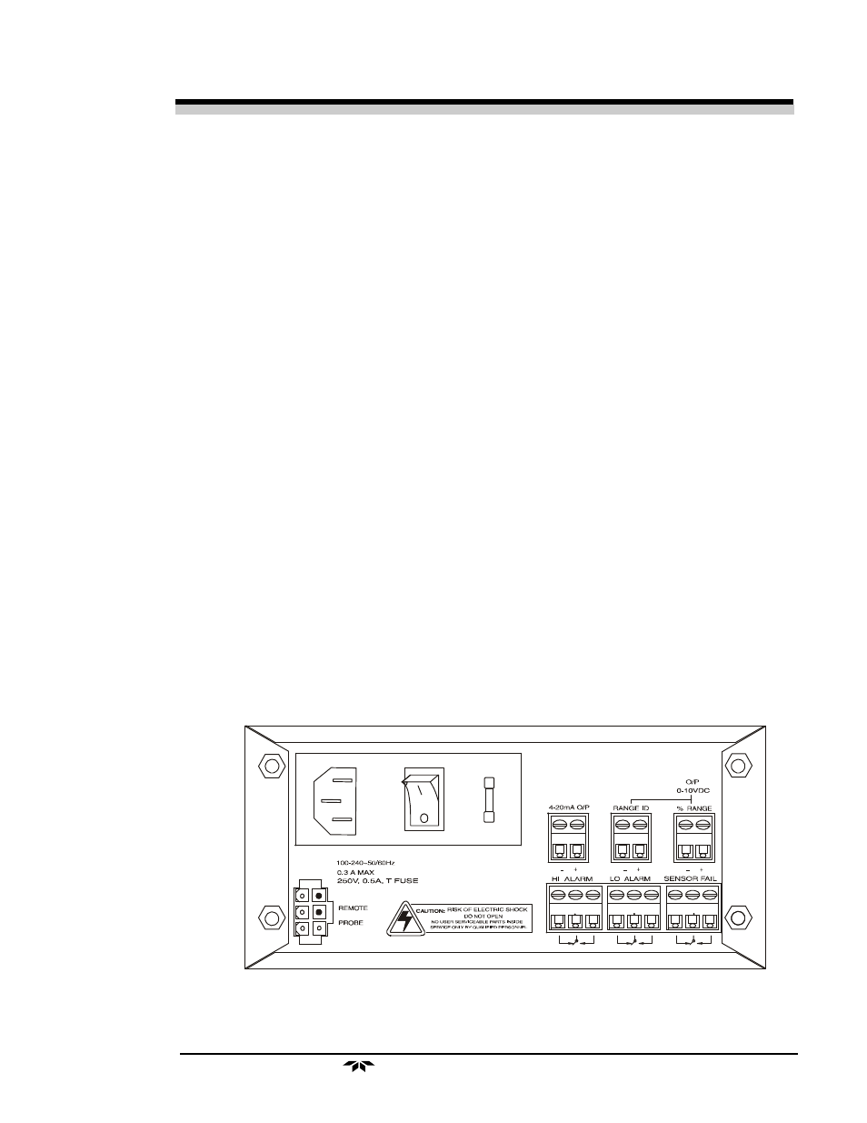 Teledyne 3350 - Microprocessor based control room monitor for personnel safety User Manual | Page 9 / 43