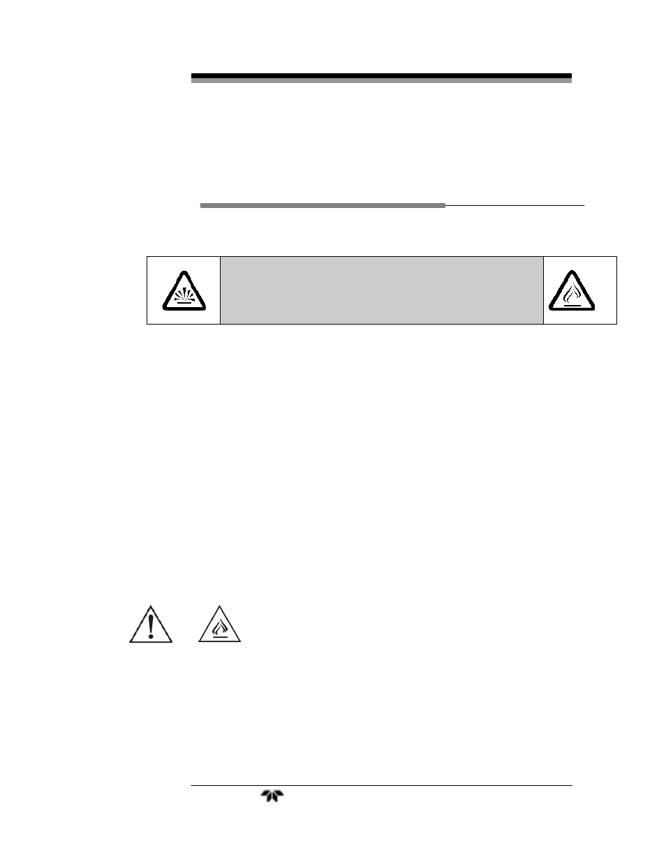 Danger, Additional safety information | Teledyne 4020 – Hydrocarbon analyzer (special version for automatic background gas switching) User Manual | Page 14 / 100