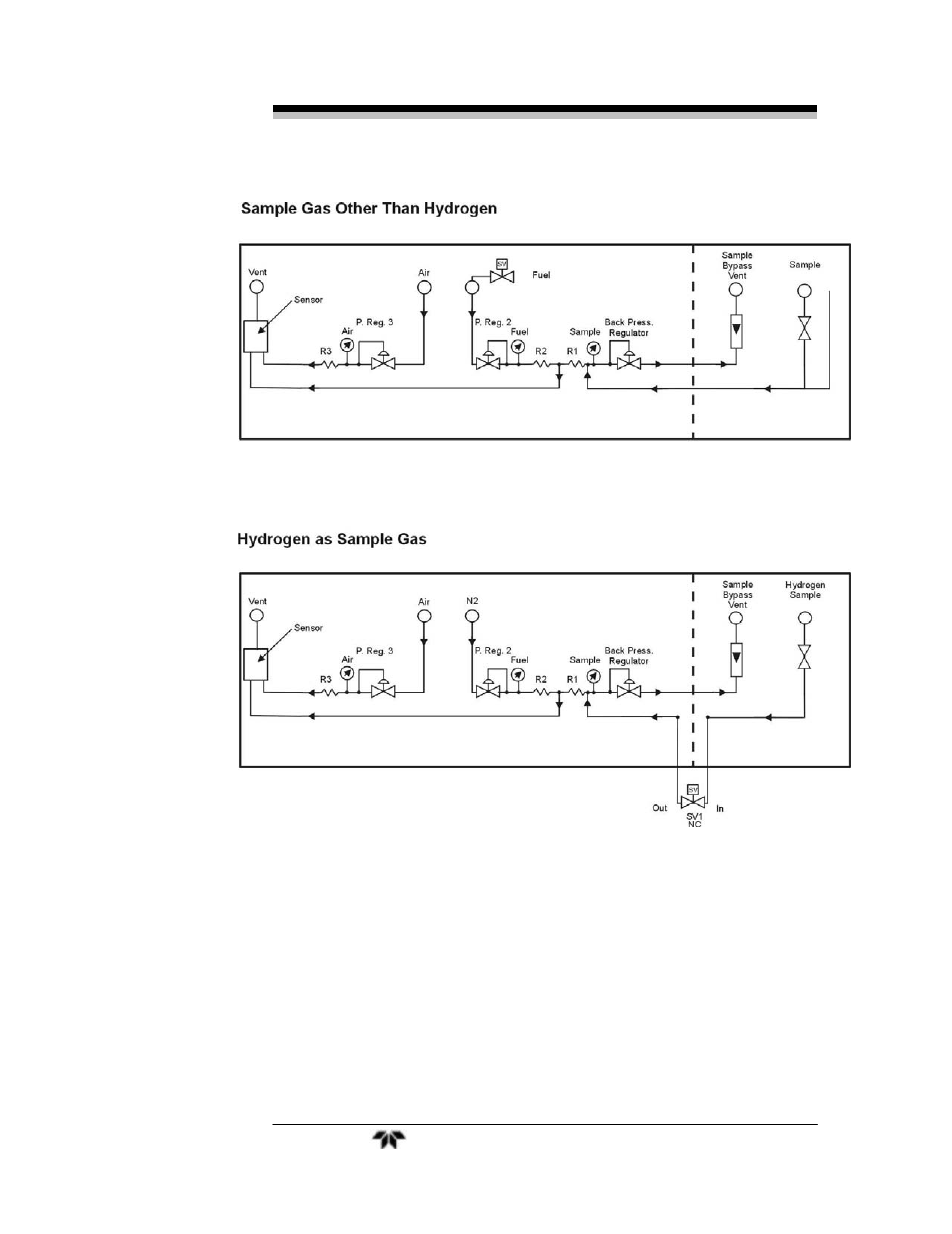 Teledyne 4020 – Hydrocarbon analyzer (special version for automatic background gas switching) User Manual | Page 23 / 100
