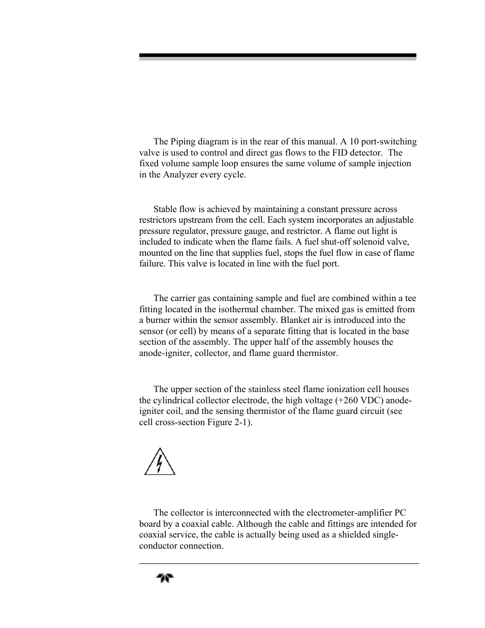 Teledyne 4030 - Total Hydrocarbon gas analyzer User Manual | Page 13 / 56