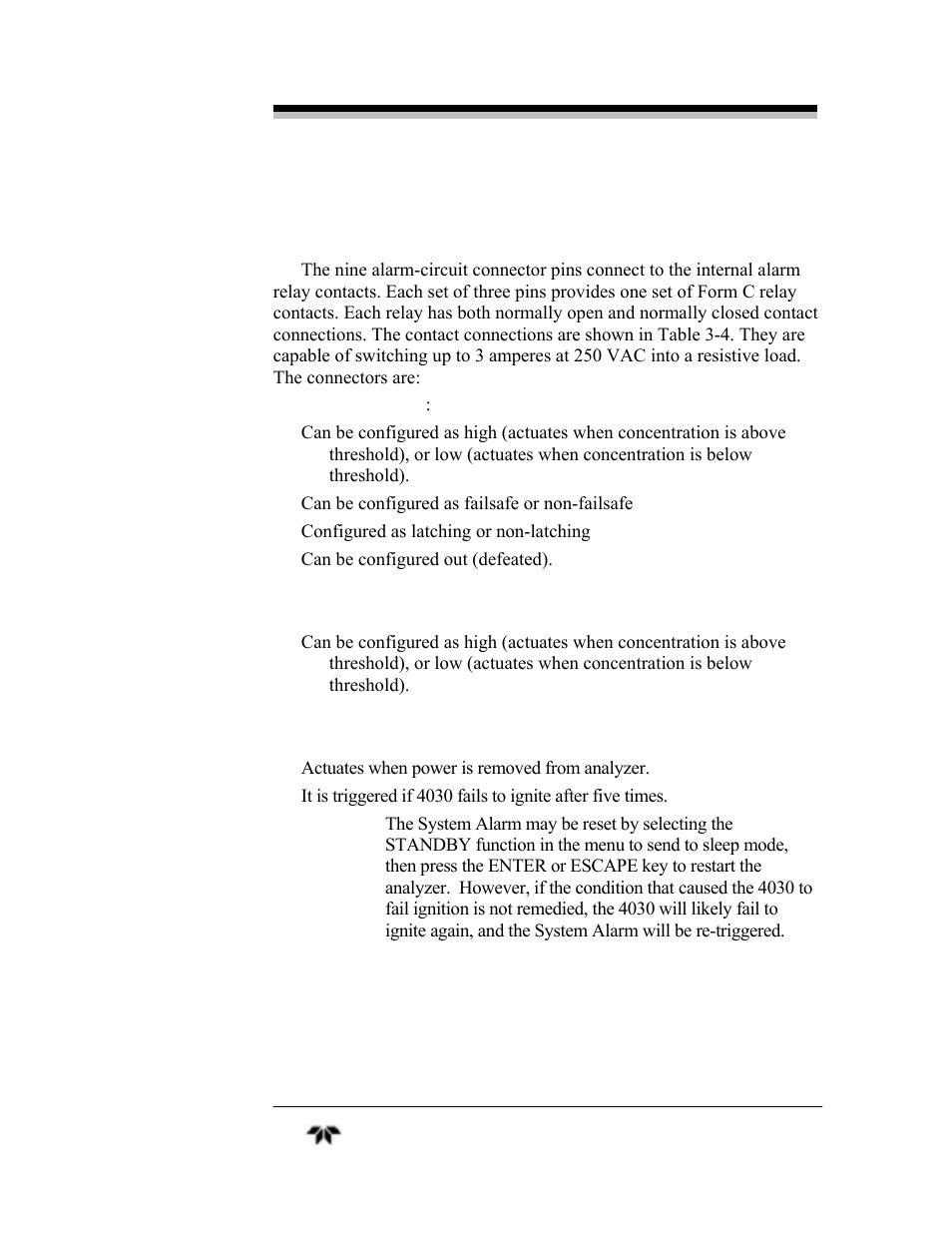 Teledyne 4030 - Total Hydrocarbon gas analyzer User Manual | Page 23 / 56