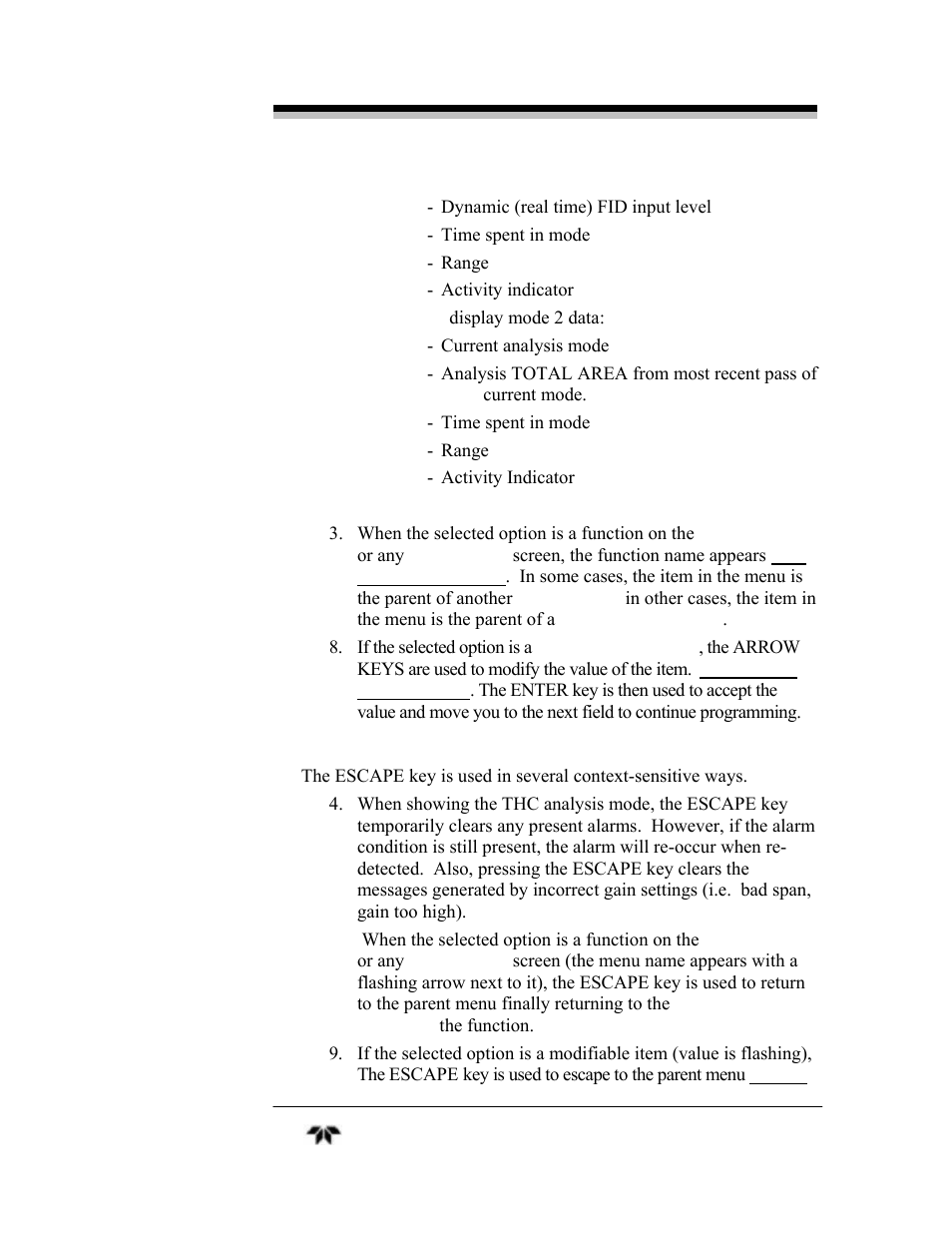 Teledyne 4030 - Total Hydrocarbon gas analyzer User Manual | Page 35 / 56