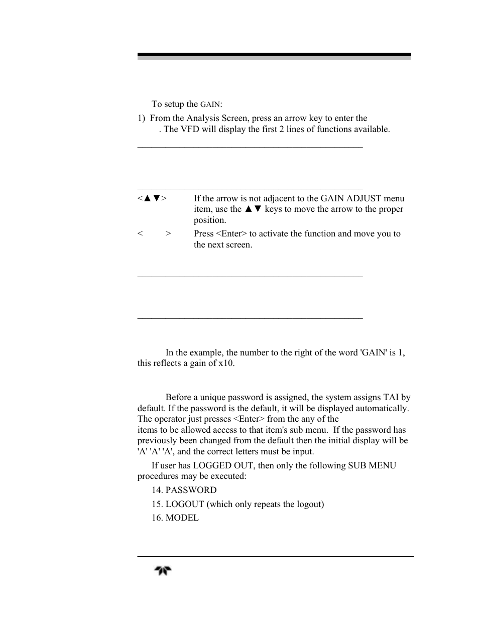 Teledyne 4030 - Total Hydrocarbon gas analyzer User Manual | Page 43 / 56