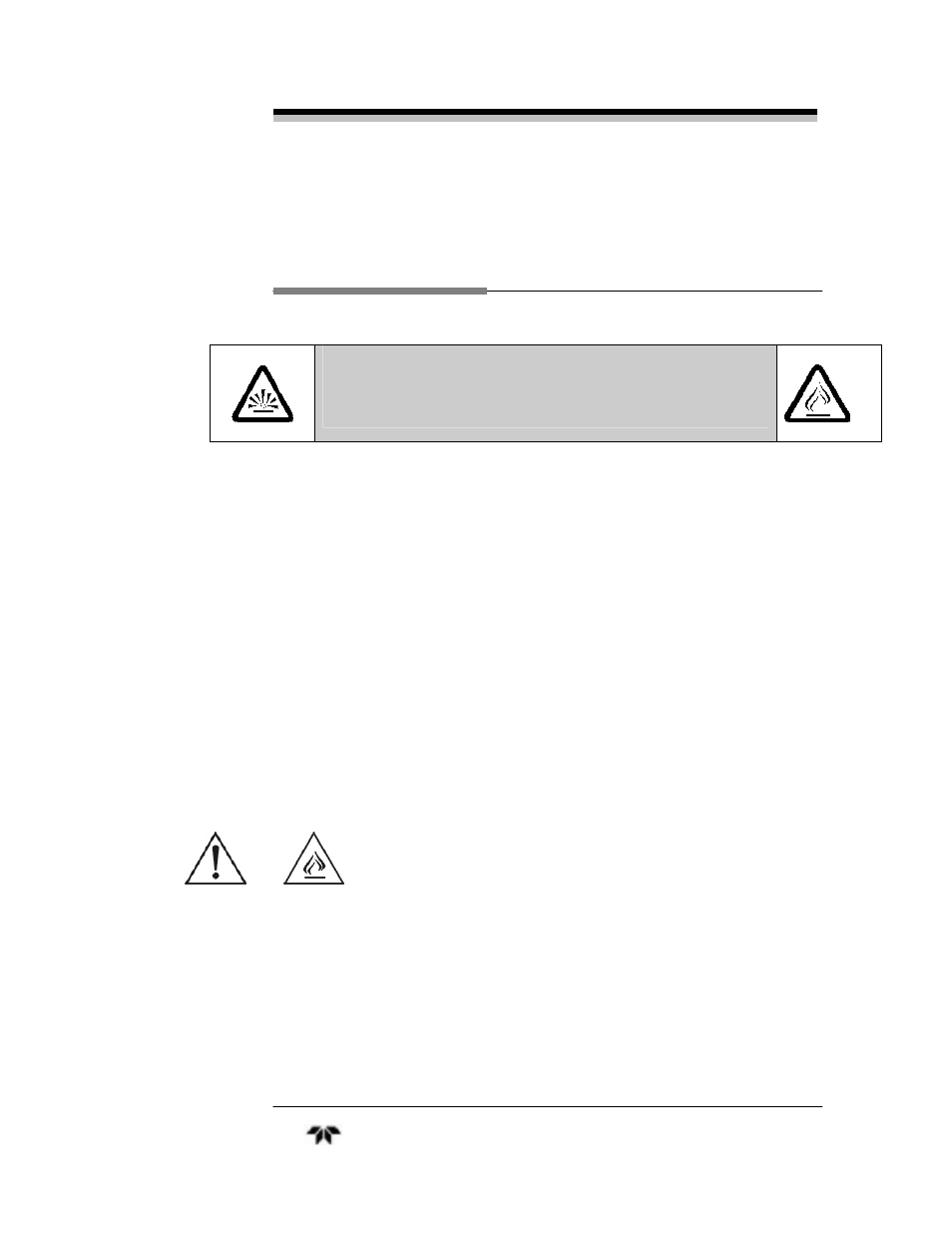 Danger, Additional safety information | Teledyne 4030 - Total Hydrocarbon gas analyzer User Manual | Page 5 / 56