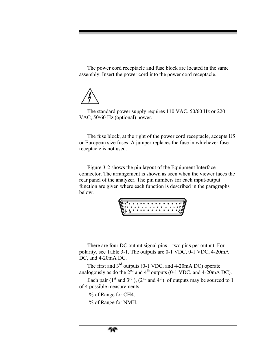Teledyne 4040 - Methane / Nonmethane analyzer User Manual | Page 29 / 69